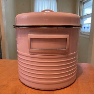 Darling Pink Metal Canister - Typhoon Vintage Kitchen